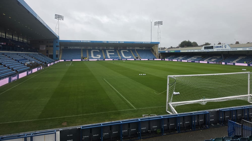 Priestfield stadium rain hayden lawrance