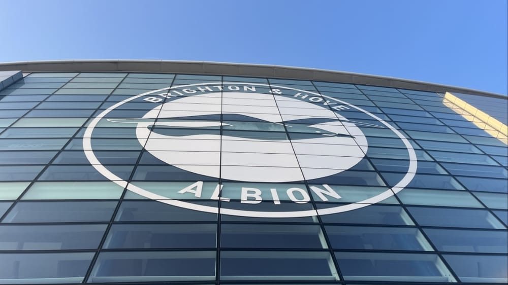Image of Brighton's crest looking upwards