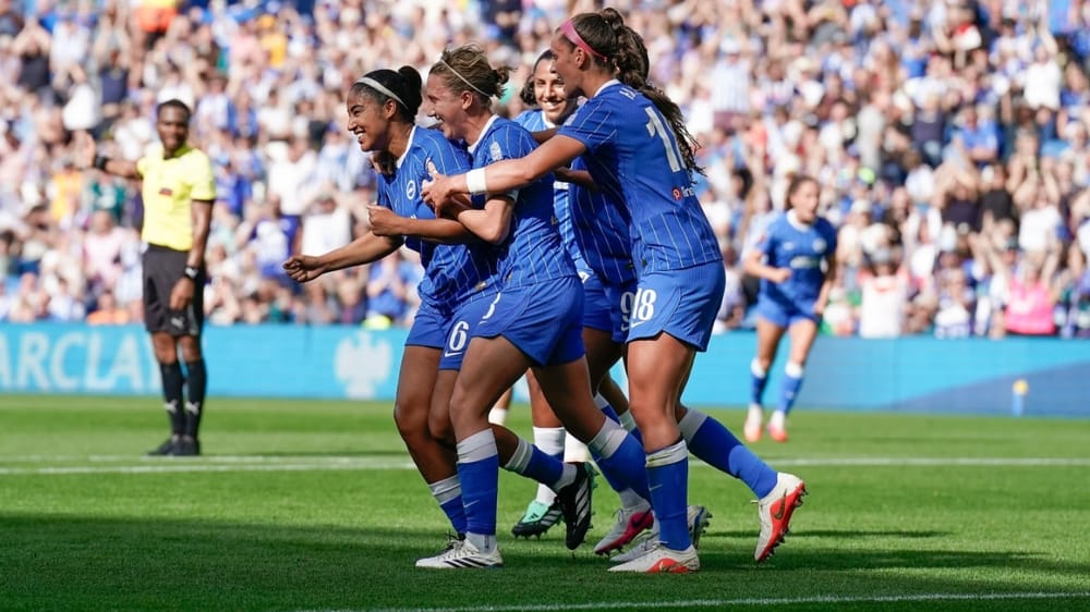 Gabby George celebrating