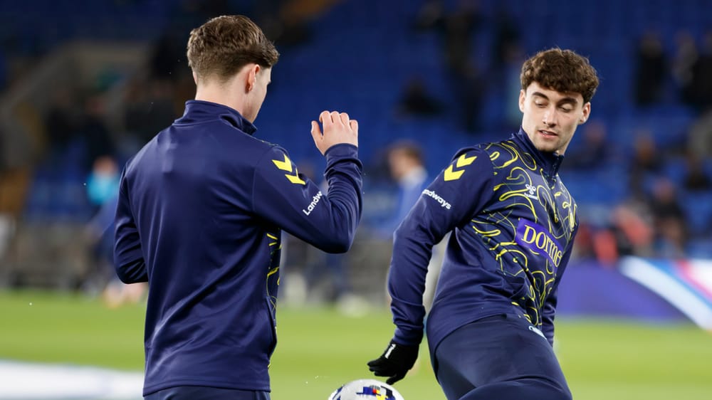 Jamie Mullins and Niall Huggins Wycombe Wanderers
