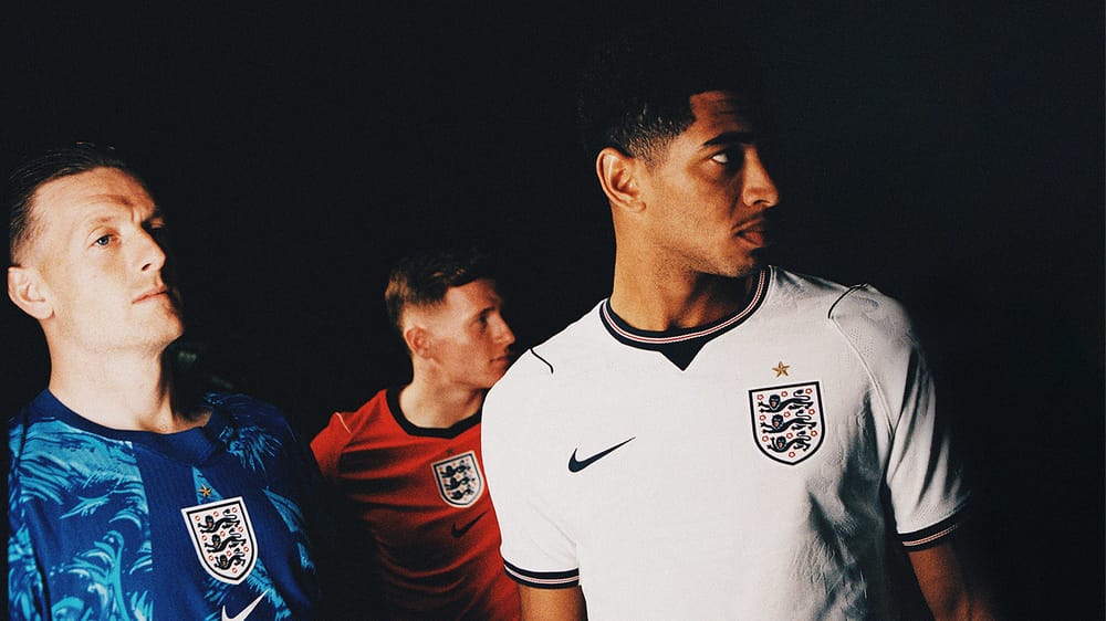England's new kit reveal for the 2026 World Cup