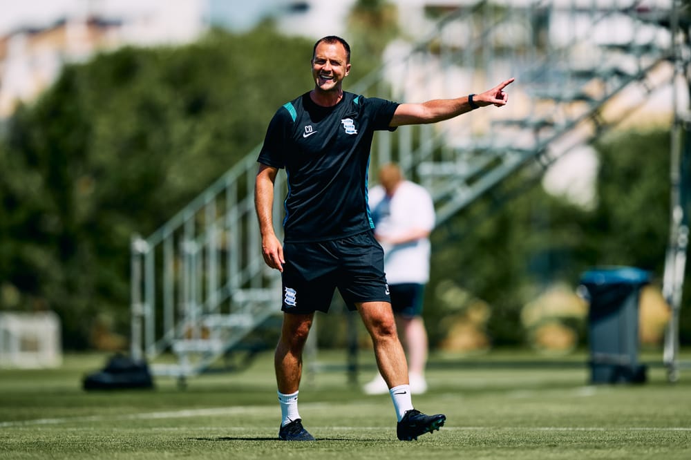 Chris Davies at pre-season training camp in Portugal