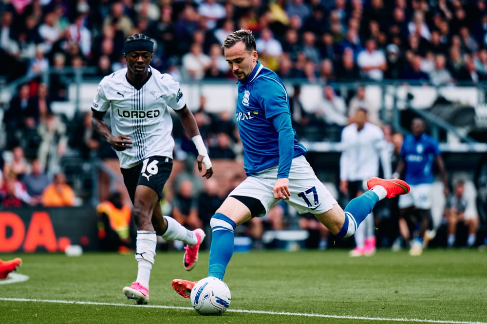 Liam Millar against Derby