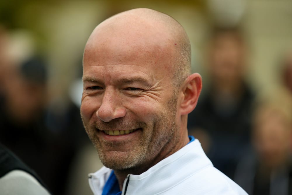 Ex England football captain & Newcastle United player Alan Shearer during the BMW PGA Championship Celebrity Pro-Am Day at the Wentworth Club, Virginia Water, United Kingdom on 25 May 2016. Photo by Simon Davies.