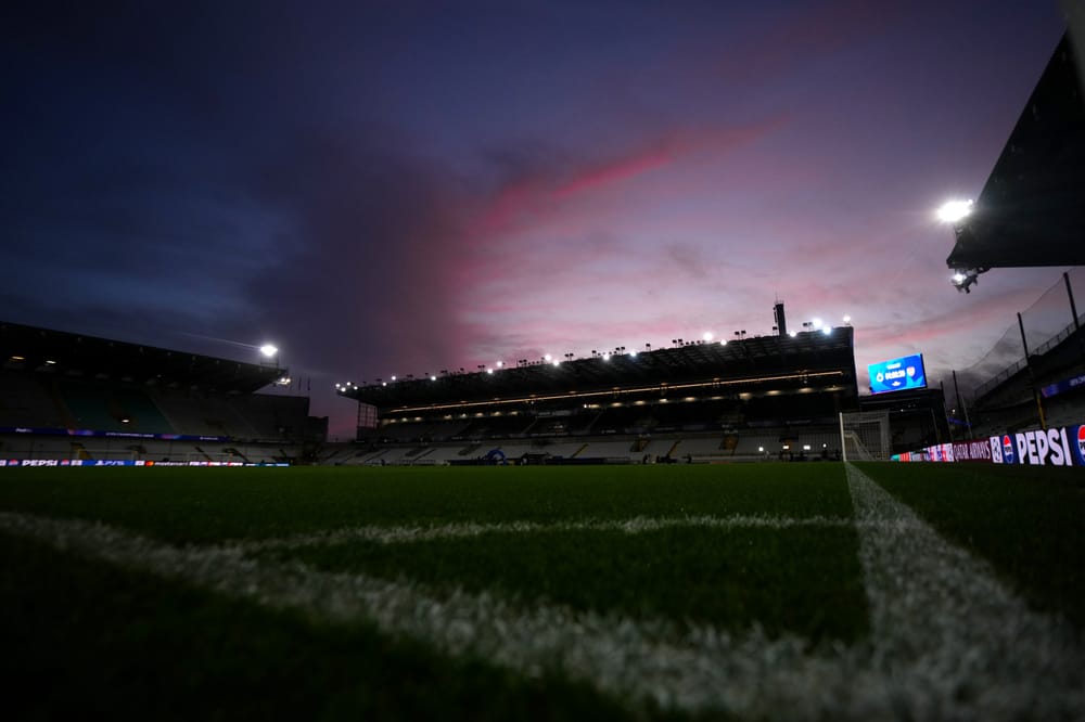 BRUGES, BELGIUM - DECEMBER 10: General view inside the stadium prior to the UEFA Champions League 2025/26 League Phase MD6 match between Club Brugge KV and Arsenal FC at Jan Breydelstadion on December 10, 2025 in Bruges, Belgium. (Photo by Alex Bierens de Haan - UEFA/UEFA via Getty Images)