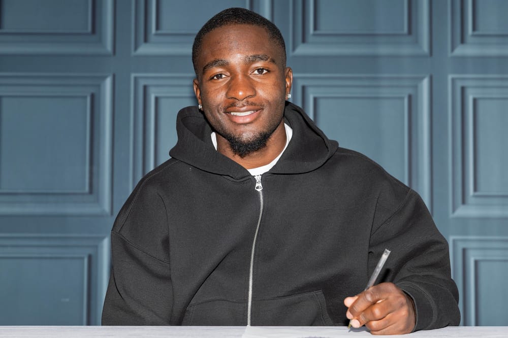 Brooklyn Ilunga at Victoria Park following his move to Hartlepool United after leaving Bromley.