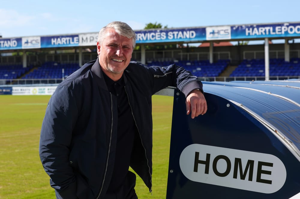 Lee Clark at the Prestige Group Stadium following his appointment as Hartlepool United’s new First Team Head Coach.(Photo: Mark Fletcher | MI News)