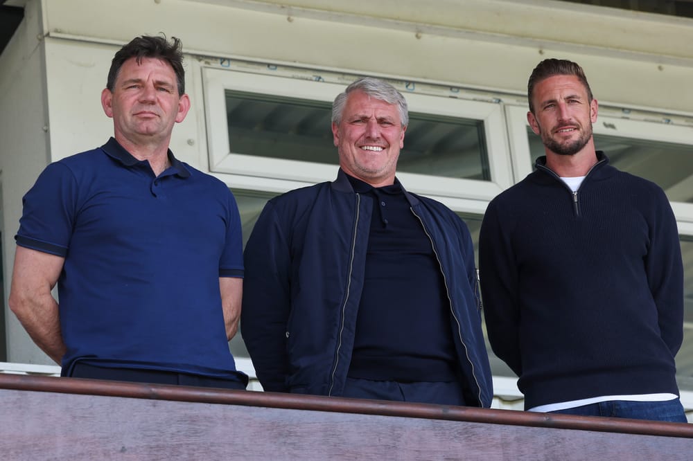Lee Clark, Chris Beech and Gary Liddle at the Prestige Group Stadium following their appointments within Hartlepool United’s First Team football structure ahead of the new season. (Photo: Mark Fletcher | MI News)