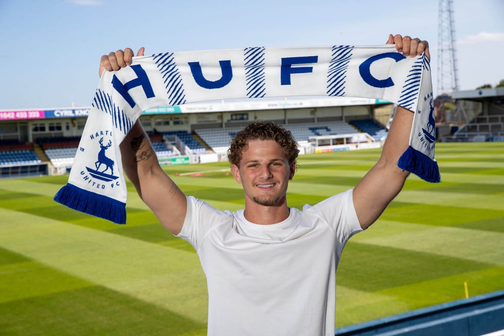 England Under-20 international Max Merrick has completed a season-long loan move to Hartlepool United from Chelsea.