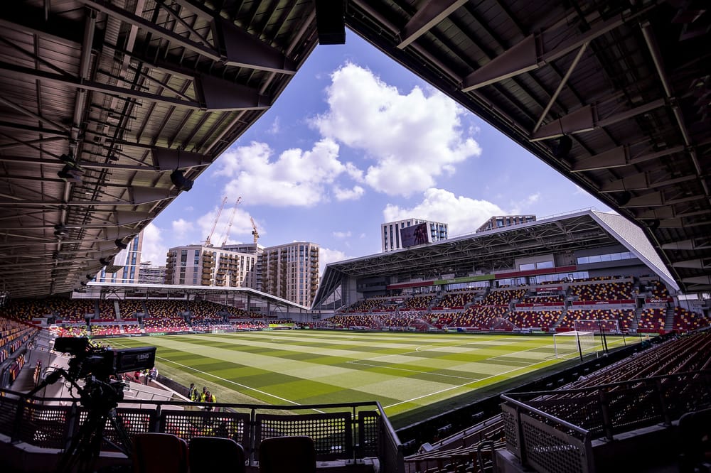 General view of inside Brentford Gtech Community Stadium during the Premier League match between Brentford and Newcastle United at Gtech Community Stadium, Brentford, England on 19 May 2024.