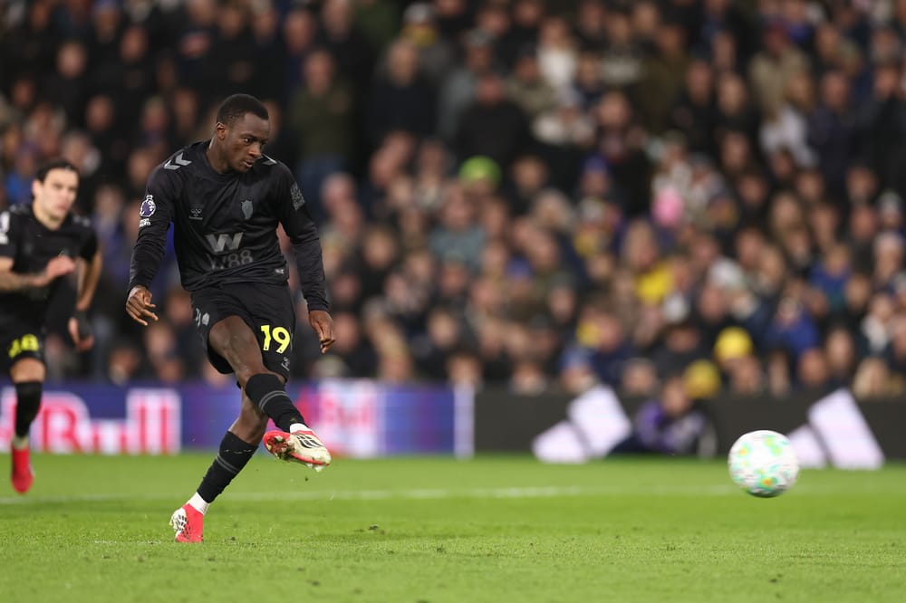 Goal - Habib Diarra of Sunderland scores a goal and celebrates 0-1 during the Premier League match between Leeds United and Sunderland at Elland Road, Leeds, UK on 3 March 2026.