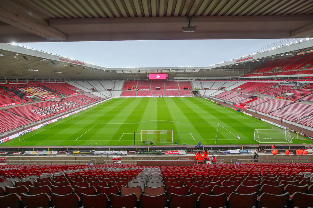A general view inside of the Stadium of Light ground during the Premier League match between Sunderland and Manchester United at the Stadium Of Light, Sunderland, UK on 9 May 2026.