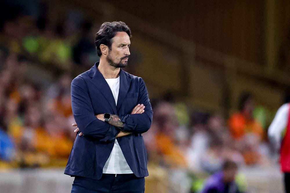 Wolverhampton Wanderers Head Coach Cesar Peixoto during the EFL Sky Bet Championship match between Wolverhampton Wanderers and Blackburn Rovers at Molineux, Wolverhampton, UK on 14 August 2026.