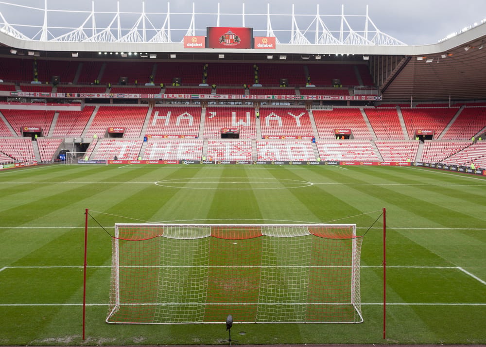 General view of the Stadium prior to the Barclays Premier League match between Sunderland and Manchester United at the Stadium Of Light, Sunderland, England on 13 February 2016. Photo by George Ledger.