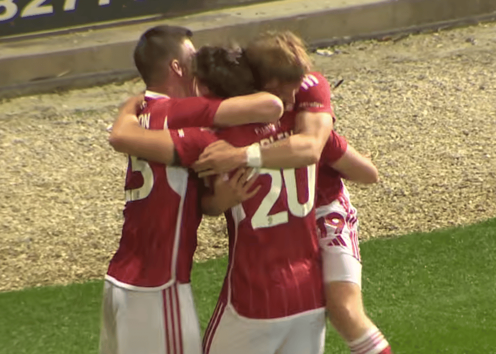 ben middlemas port vale celebration