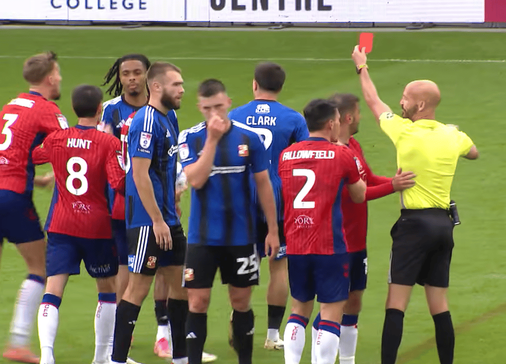 mitch clark sent off york city fwe23423