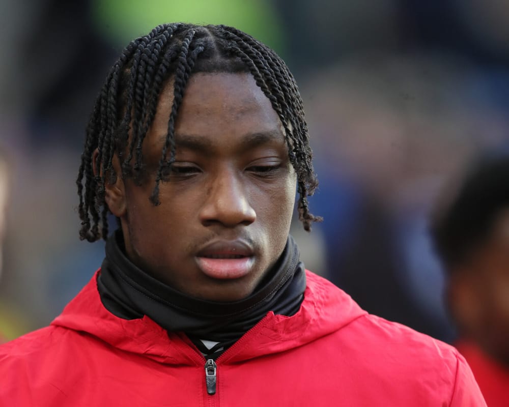 Romaine Mundle of Sunderland during the FA Cup match between Everton and Sunderland at Hill Dickinson Stadium, Liverpool, UK on 10 January 2026.